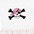 thumbnail image 4 of Inktastic Pink Pirate Skull Girls Toddler Dress, 4 of 5
