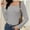 Gray, variant on Womens Long Sleeve T Shirt Scoop Neck Shirts Skinny Fitted Casual Basic Tops
