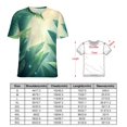 thumbnail image 2 of Palm Print T Shirts Basic T-Shirt Short Sleeve Ladies Tee Shirt Summer Graphic Clothing, 2 of 5