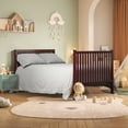 thumbnail image 6 of CASEMIOL 5-In-1 Convertible Crib, New Zealand Pinewood Baby Bed,Baby Crib With 3 Height Adjustment, Non-Toxic Finish, Easy to Assemble, Espresso, 6 of 13