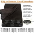 thumbnail image 4 of SEGO Clip in 100% Human Hair Extensions Real Thick Remy Hair Full Head 8 PCS Hair Pieces for Woman Balayage Black Brown Blonde, 4 of 9