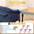 thumbnail image 4 of WonderStone Hook On Chair, Portable High Chair with Tray, Storage Bag & Free Accessories, Clip-On Table Chair for Baby and Toddler, Ideal for Home and Travel, Blue, 4 of 9