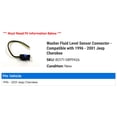 thumbnail image 2 of Washer Fluid Level Sensor Connector - Compatible with 1996 - 2001 Jeep Cherokee 1997 1998 1999 2000, 2 of 2