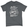 thumbnail image 5 of Ford Bronco Country Tough Free Wheeling 1978 T-shirt Vintage Truck Fan 4x4 Off Road Classic Car Show Men's Tee, 5 of 7