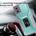 thumbnail image 2 of Funda para GANGXUN Motorola Moto G 2023 4G - Soporte metálico, Función magnética, Verde, 2 of 5