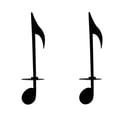 thumbnail image 4 of ¡Ofertas del día! Vela Topliu con notas musicales, estilo europeo, decorativa para bodas, cumpleaños y cenas., 4 of 8