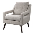 thumbnail image 5 of Uttermost Obrien Coastal Fabric Foam and Wood Armchair in Gray, 5 of 9