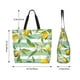 thumbnail image 5 of Balery Lemon Bolsa Tote Estilo Estético con Cremalleras, Bolsa de Hombro, Bolsa de Compras Grande y Plegable, 5 of 8