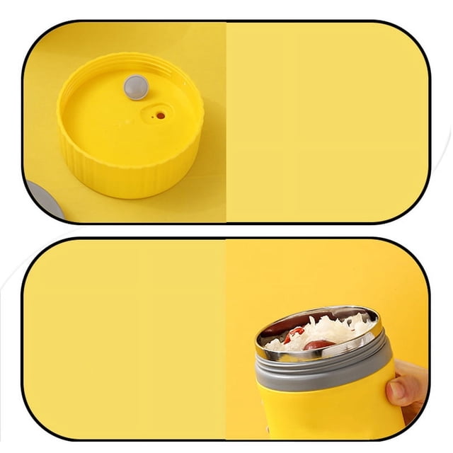 Taza aislante para desayuno, taza aislante para sopa, caja de almuerzo sellada con gachas, taza aislante para regalo elaborada con cuidado