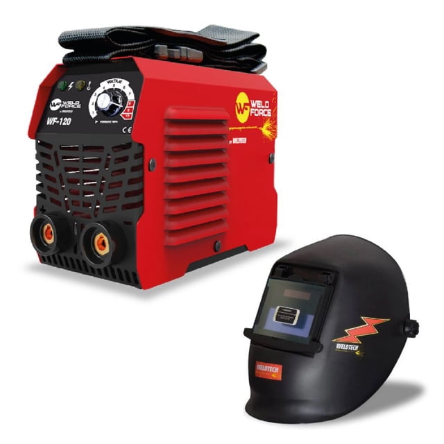 Soldadora Inversor WeldForce 110 Amp Electrodo con Careta electronica