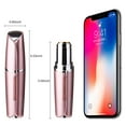 thumbnail image 4 of AmElegant PREMIUM Painless Facial Hair Removal For Women Lipstick Style - Waterproof Rechargeable Portable Hair Trimmer with LED Light and Nail File (Rose Gold), 4 of 8
