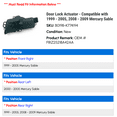 thumbnail image 2 of Door Lock Actuator - Compatible with 1999 - 2005, 2008 - 2009 Mercury Sable 2000 2001 2002 2003 2004, 2 of 2
