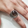thumbnail image 4 of Smoky Quartz Mans Ring, Natural Smoky Quartz ring, Silver Jewelry, 925 Silver Ring, Birthday Gift, Heavy Mens Ring, Arabic Design, Ottoman Style Ring, Christmas, Turkey Mens Signet Ring, 4 of 8