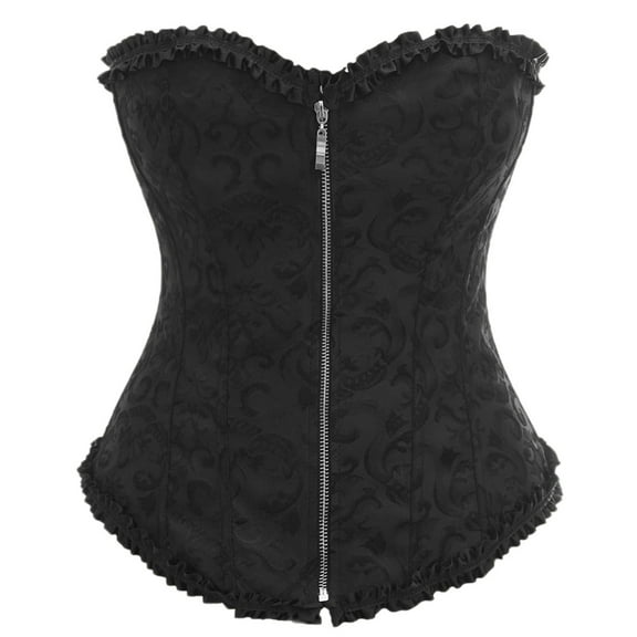 Aueoeo Plus Size Waist Trainer, Everyday Waist Trainer for Women Women Floral Overbust Corset Bustier Lingerie Top Gothic Shapewear Sexy Underwear