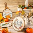 thumbnail image 4 of Decoración de otoño vintage JanHm 3 piezas letrero de madera calabaza Hola Otoño, 4 of 5