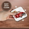 thumbnail image 7 of 3drose, Watercolor Red Christmas Truck Full of Presents Illustration, Set of 8 Coasters - Soft, 7 of 7