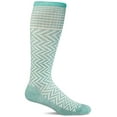thumbnail image 3 of Sockwell Women's Chevron Moderate Graduated Compression Socks Small-Medium Black and Grey, 3 of 9