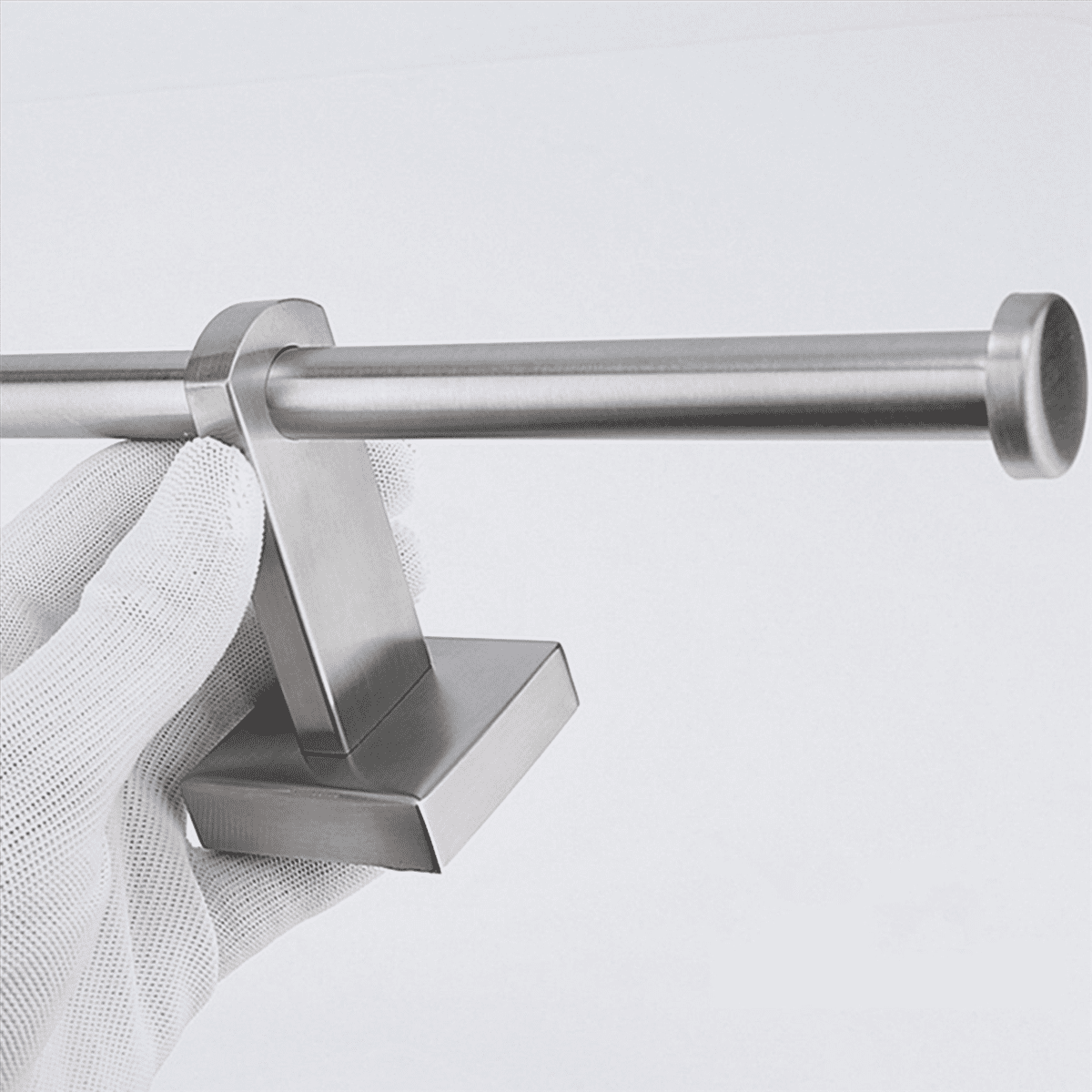 5X Stainless Steel Holder Double Ring Toilet Paper Holder Wall Mounted Bathroom Toilet Paper Shelf Silver