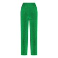 thumbnail image 5 of Soyumi Sequin Pants for Women, Sparkly High Waisted Legging Gaucho Pants Glitter Bling Party Lounge Trousers Loose Fit Soft Comfy Night Out Going Out Holiday Trendy Fall Fashion, Green, 5 of 6
