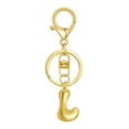thumbnail image 1 of Hearth & Gear Custom Letter Keychain Key Ring For Initial Charm With Sturdy Metal Loop And Easy To Find Design For And Luggage, 1 of 5
