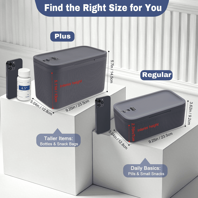 Locbbie Medication Lock Box, Combination Locks, Small photo 2