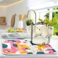 thumbnail image 2 of Yayeee Dish Drying Mat for Kitchen Counter Ultra Absorbent Easy Clean Pad 18x16", Art Geometric, 2 of 7