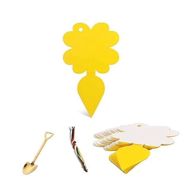 Trampas Adhesivas Para Mosquitos Amarillos, Trampas Para Moscas De Frutas Para Moscas Blancas, Mosquitos, Hongos, Insectos Voladores, Uso En Interiores Y Exteriores 12 Uds. Cateissary HA041277-02