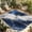 Blue, variant on Marble Navy Blue Outdoor Rug for Patio/Deck/Porch, Non-Slip Large Area Rug 5 x 7 Ft, Abstract Gold White Brick Stone Motif Indoor Outdoor Rugs Washable Area Rugs, Reversible Camping Rug Carpet Runner
