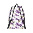 thumbnail image 3 of Daiia Orchids Flowers Vintage Canvas Backpack for Men and Women ,Hiking Backpack,Travel Laptop Bag for School,Large Capacity Backpack, 3 of 8