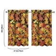 thumbnail image 4 of Fall Kitchen Curtains 39 Inch Short - 32Panel Set, Autumn Harvest Print, Rod Pocket Window Treatment for Thanksgiving, Farmhouse, Cafe, Living Room - Machine Washable, 4 of 4