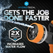 HydroTech Heavy Duty 8-Pattern Firemans Hose Nozzle