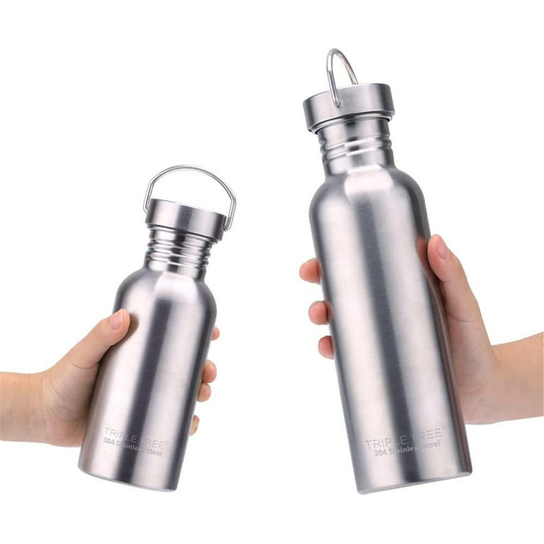  HASLE OUTFITTERS 17oz Stainless Steel Water Bottles, Vacuum  Insulated Water Bottles Double Walled Reusable Metal Sports Water Bottles  Keep Drinks Hot and Cold, Stainless, 1Pack: Home & Kitchen