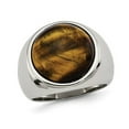 thumbnail image 1 of Mens Tigers Eye Ring in Stainless Steel, 1 of 4