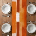 thumbnail image 6 of Burnt Orange Geometric Table Runner - 72 Inch Long, Kitchen Dining Table Runner Dresser Scarves, Watercolor Ombre Modern Abstract Art Farmhouse Decor for Coffee Tables Wedding Party Banquet, 6 of 8