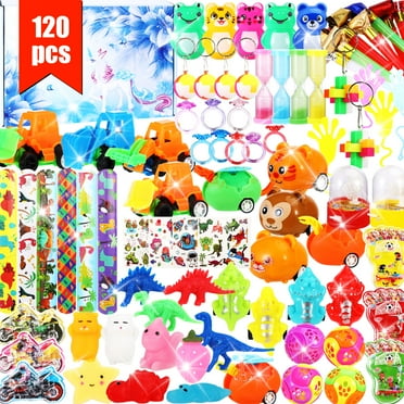sixwipe 120 PCS Party Favor for Kids Treasure Prizes Box Toys, Goodie Bags Stuffers for Classroom Rewards, Small Fidget Toy Bulk for Stocking Pinata Fillers for Boys Girls 3-12