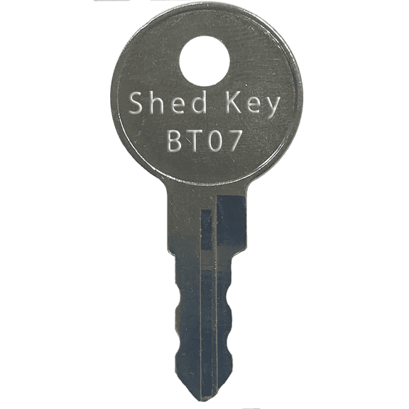 Outdoor Shed BT07 Replacement Key