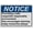 Warning Sign 1, variant on No Trespassing Sign 8"x12" - School After Hours Unauthorized Entry (Prosecute Violators), UV Resistant Plastic - Indoor Outdoor Campus Perimeter Safety Sign