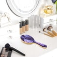 thumbnail image 4 of Wood Paddle Brush with Cushion & Round Hair Brush Jellyfish in Space Detangling Brush for All Hair Types, 4 of 7