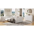 thumbnail image 4 of ASTUVIA 7 Drawer Dresser for Adult - 55.1"Width TV Stand with Anti-Tip Metal Rails for Bedroom Living Room,White, 4 of 11