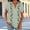 Green, variant on Floleo Women's Printed V-Neck Short Sleeved Shirt Casual Loose Henry T-Shirt Loose Fitting Button up Front Shirt Women's Daily Summer Casual Top(Navy,S)