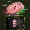thumbnail image 5 of Ultralight Wired Gaming Mouse, Lightweight Honeycomb Shell, 4 RGB Breathing Backlit Mice, 6 Adjustable DPI 6400, USB Optical Computer Mice for Gamer / Office, 5 of 8