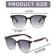 thumbnail image 3 of Gafas de sol redondas de la sombrilla de la moda de la cara del marco de madera retro de la pierna, hechas de madera y PC, 3 of 6
