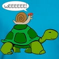 thumbnail image 3 of CafePress - Snail On Turtle T Shirt - Men's Fitted T-Shirt, 3 of 4