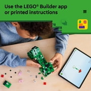 LEGO Minecraft The Creeper Kids Toy - Minecraft Toy for Gaming Fans - Room Decor for Gamers 10 and Up - Poseable Action Figure with 1st Version Minifigure - Cool Gift for Boys and Girls - 21276