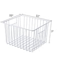 thumbnail image 6 of SANNO Freezer Wire Storage Organizer Basket, Refrigerator Storage Baskets Bins Organizer with Built-in Handles for Cabinets, Pantry, Closets, Bedrooms - Set of 2, 6 of 10