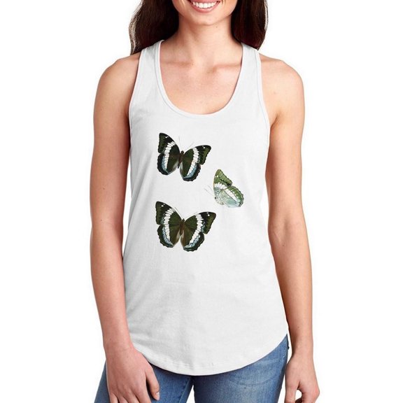 Butterfly Specimen Viii Racerback Tank Women -Vision Studio Designs, Female Small