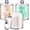 Clear-3 Pack-10oz, variant on 2 Pack Acrylic Qtip Holder with Labels, Qtip Jars for Bathroom