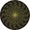 thumbnail image 1 of Ahgly Company Tapis d'Intérieur Lavables en Machine, Ronds Transitionnels de Zone Grise de Minuit, Ronds de 6 Pi, 1 of 7