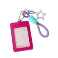 thumbnail image 2 of ID Badge Holder Card Case Lanyard Card Holder Star Design Photo Card Protector Bus Pass Key Card Holder PU Badge Case Office School Commute Travel Daily Accessory Keychain Carry, 2 of 6