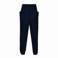 thumbnail image 3 of Men's Casual Pants Men's Sweatpants Pants Soft Comfy Loose Wide Leg Trousers Sports Running Jogger Harem Navy 3XL, 3 of 8